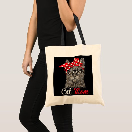 Funny Cat mam voor Cat Lovers Moederdag Gift Tote Bag (Voorkant (product))