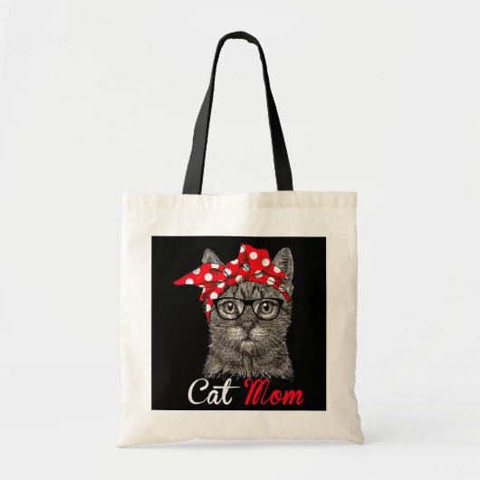Funny Cat mam voor Cat Lovers Moederdag Gift Tote Bag (Voorkant)