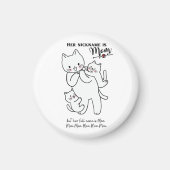 Funny Cat Mama Magnet (Voorkant)