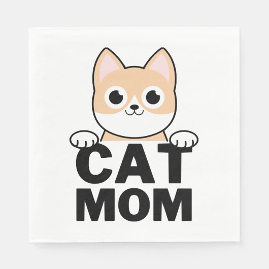 Funny Cat mama Servet (Voorkant)