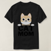 Funny Cat mama T-shirt (Design voorkant)