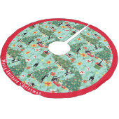 Funny Cat Meent Kerstmis Kerstboom Rok (Gekanteld)