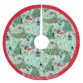 Funny Cat Meent Kerstmis Kerstboom Rok (Voorkant)