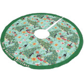 Funny Cat Meent Kerstmis Kerstboom Rok (Gekanteld)