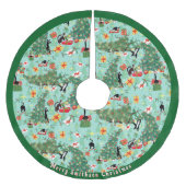 Funny Cat Meent Kerstmis Kerstboom Rok (Voorkant)