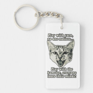 Funny cat meme for cat people and cat lovers sleutelhanger