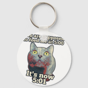 Funny cat meme for kat people and cat lovers sleutelhanger