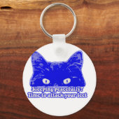 Funny cat meme for kitten owners and lovers sleutelhanger (Voorkant)