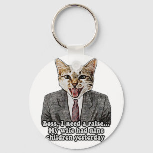 Funny cat meme for kitten persons and cat owners sleutelhanger