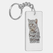 Funny cat meme for kitty lovers and cat lovers sleutelhanger (Voorkant Links)
