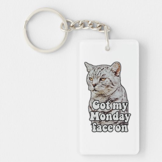 Funny cat meme for kitty lovers and cat lovers sleutelhanger (Voorkant)