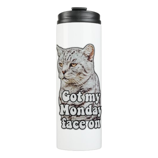Funny cat meme for kitty lovers and cat lovers thermosbeker (Voorkant)