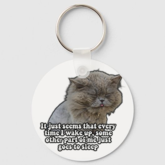 Funny cat meme for kitty lovers and cat owners sleutelhanger (Voorkant)