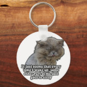 Funny cat meme for kitty lovers and cat owners sleutelhanger (Voorkant)