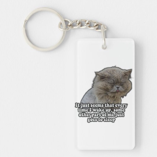 Funny cat meme for kitty lovers and cat owners sleutelhanger (Voorkant)