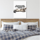 Funny cat meme for kitty owners and cat owners canvas afdruk (Insitu (Slaapkamer))