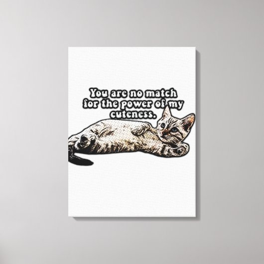 Funny cat meme for kitty owners and cat owners canvas afdruk (Voorkant)