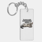 Funny cat meme for kitty owners and cat owners sleutelhanger (Voorkant Links)
