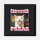 Funny Cat Meme - Gecertificeerde Freak Funny Cat M Magneet (Voorkant)