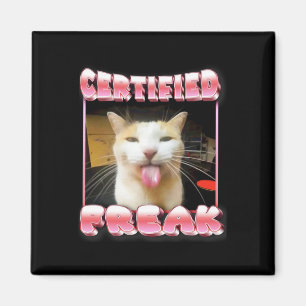 Funny Cat Meme - Gecertificeerde Freak Funny Cat M Magneet