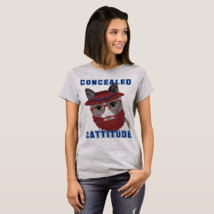 Funny Cat Meme Gecontroleerde Hoogte T-shirt