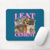 Funny Cat Meme I Eat Cement Japanese Quote Animal  Muismat (Met muis)
