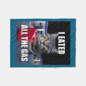 Funny Cat Meme I Eated Wanted All The Gas Funny Me Fleece Deken (Voorkant (Horizontaal))