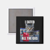 Funny Cat Meme I Eated Wanted All The Gas Funny Me Magneet (Voorkant / Achterkant)