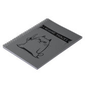 Funny Cat Meme I Require Snacks  Notitieboek (Linkerzijde)