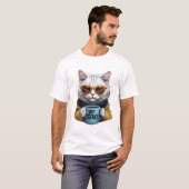 Funny Cat Meme - Niet Vandaag Menselijke Koffie Li T-shirt (Voorkant volledig)
