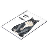 Funny Cat Meme Nope niet vandaag Notitieboek (Linkerzijde)