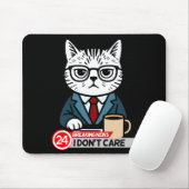 Funny Cat Meme Sarcastic Humor I Dont Care Cat  Muismat (Met muis)