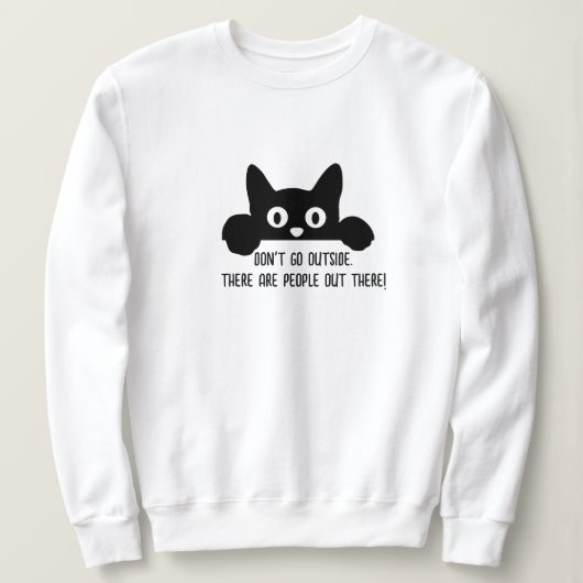 Funny Cat Meme T-shirt, Mensen Cat & Slogan Graphi Trui (Design voorkant)
