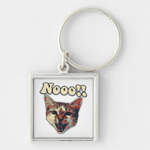 Funny cat meme voor katten- en katteneigenaars sleutelhanger
