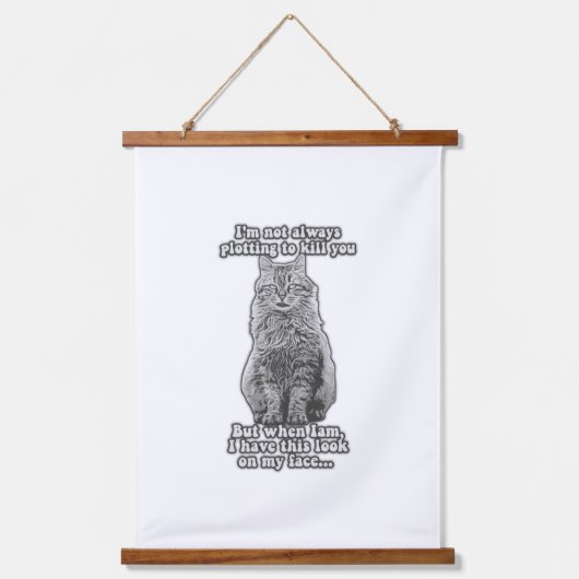 Funny cat meme voor katteneigenaars en kattenliefh hangend wandkleed (Voorkant)