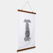 Funny cat meme voor katteneigenaars en kattenliefh hangend wandkleed (Gebogen)