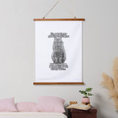 Funny cat meme voor katteneigenaars en kattenliefh hangend wandkleed (Slaapkamer)
