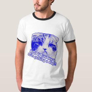 Funny cat meme voor kattenliefhebbers en katteneig t-shirt