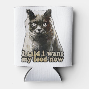 Funny cat meme voor kattenliefhebbers en kattenkat blikjeskoeler