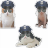 Funny Cat Memes Sticker (Voorkant)