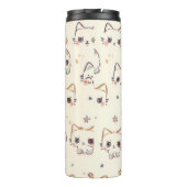 Funny Cat Meow Cartoon Pattern Thermosbeker (Achterkant)