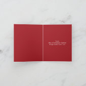 Funny Cat Meowy Kerstfeestdag Kaart (Binnen)