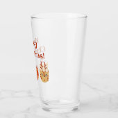 Funny Cat Meowy Kerstmis Glas (Links)