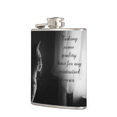 Funny Cat met bestaande crisis Heupfles (Links)