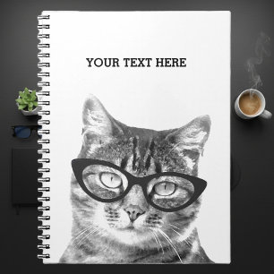 Funny cat met foto-notitieboek notitieboek