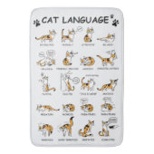 Funny Cat met lichaamstaal, mooie emoties Badmat (Voorkant Verticaal)