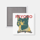 Funny Cat met Tongue uit Magneet (Voorkant / Achterkant)