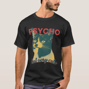 Funny Cat met Tongue uit T-shirt