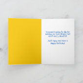 Funny Cat met twee Petten van de partij 'Birthday  Kaart (Binnen)