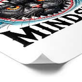 Funny Cat, Mindset Motivational Saying, Shark Poster (Hoek)